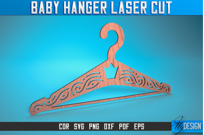 Baby Hanger Laser Cut SVG | Baby Design Laser Cut SVG Design | CNC Fil