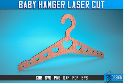 Baby Hanger Laser Cut SVG | Baby Design Laser Cut SVG Design | CNC Fil