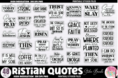 Christian Quotes Sticker Bundle