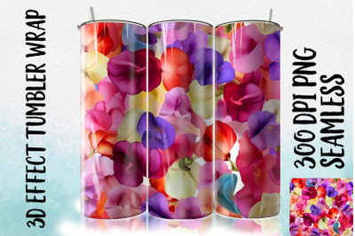 3D Sweet Pea Tumbler Wrap 1