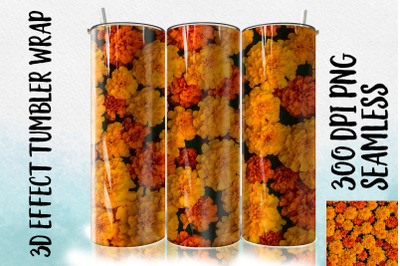 3D Marigold Tumbler Wrap 1