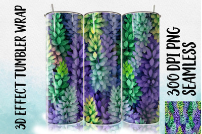 3D Lupine Tumbler Wrap 1