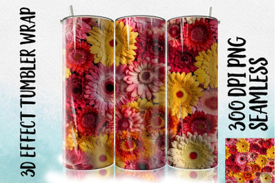 3D Gerbera Tumbler Wrap 1