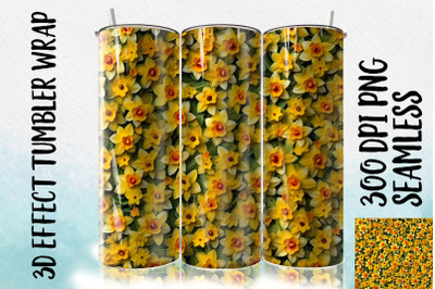 3D Daffodil Tumbler Wrap 1