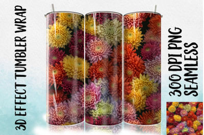 3D Chrysanthemum Tumbler Wrap 1