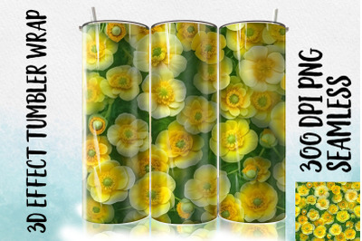 3D Buttercup Tumbler Wrap 1