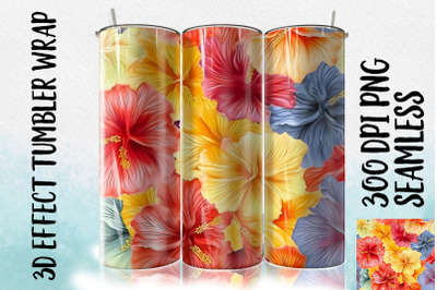 3D Hibiscus Tumbler Wrap