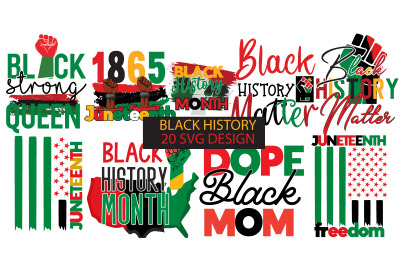 Juneteenth SVG Bundle ,Black History Month SVG BUndle