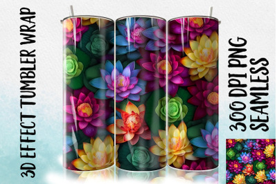 3D Lotus Tumbler Wrap