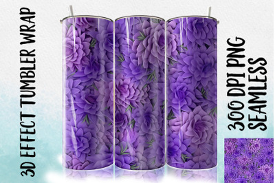 3D Lavender Tumbler Wrap