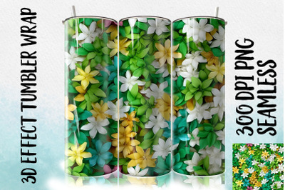 3D Jasmine Tumbler Wrap