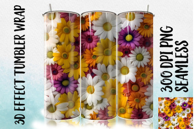 3D Daisy Tumbler Wrap