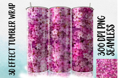 3D Cherry Blossom Tumbler Wrap