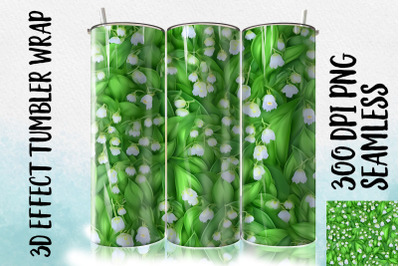 3D Lily of the valley Tumbler Wrap