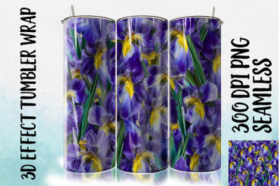 3D Iris reticulata Tumbler Wrap 3