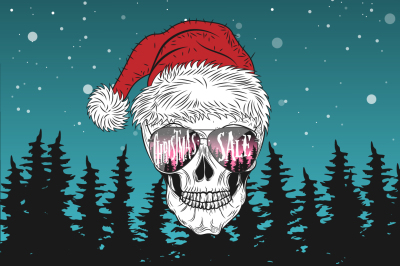 Scary Skull on Christmas Sale