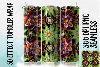 3D Fritillaria meleagris Tumbler Wrap 3