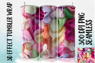 3D Sweet peas Tumbler Wrap