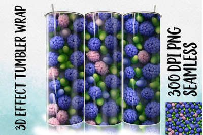 3D Muscari Tumbler Wrap