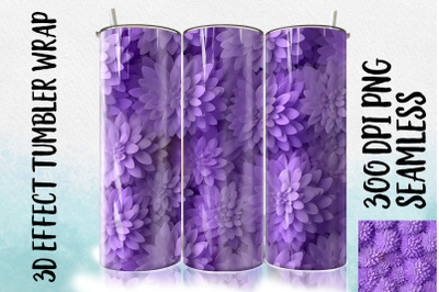 3D Lavender Tumbler Wrap