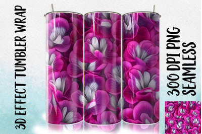 3D Cyclamen Tumbler Wrap