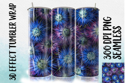 3D Cornflowers Tumbler Wrap