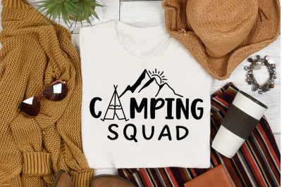 Camping SVG Quotes Camping Squad