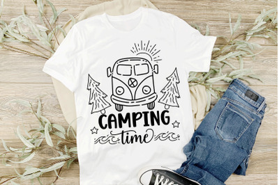 Camping SVG Quotes Camping Time