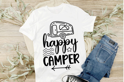 Camping SVG Quotes Happy Camper