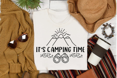 Camping SVG Quotes It&amp;&23;039;s Camping Time