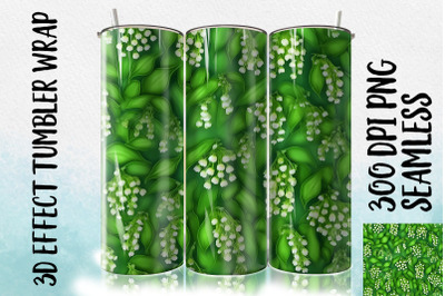 3D Lily of the valley Tumbler Wrap 1