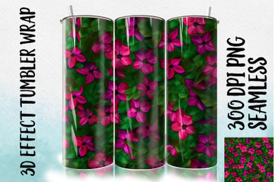 3D Impatiens Tumbler Wrap 1