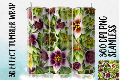 3D Fritillaria meleagris Tumbler Wrap 1