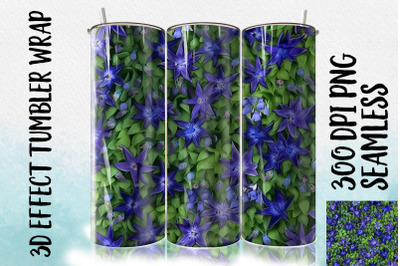 3D Bluebells Tumbler Wrap 1