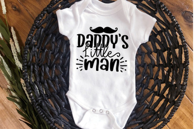 Daddy&#039;s little man svg cut file