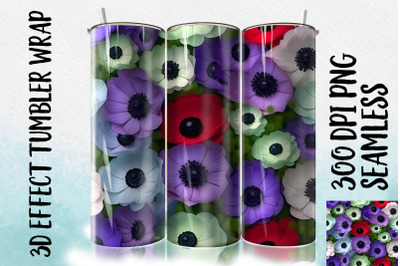 3D Anemones Tumbler Wrap 1