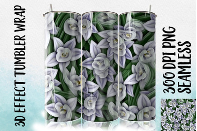 3D Snowdrops Tumbler Wrap 2