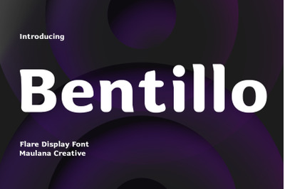 Bentillo Flare Display Font
