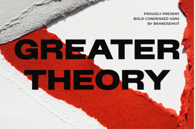 Greater Theory - Bold Condensed Sans