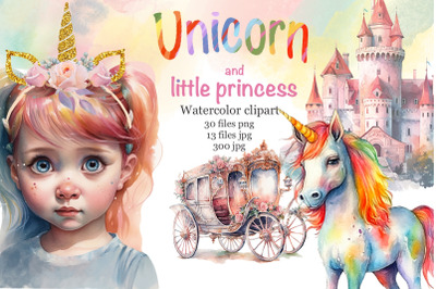 Unicorn and little princess.