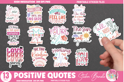 Positive Quotes Sticker Bundle