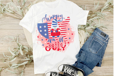 4th Of July Sublimation Design Happy 4th Of July Gnome