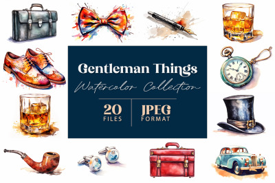 Gentleman Things Watercolor Collection