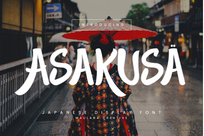 Asakusa Japanese Display Font