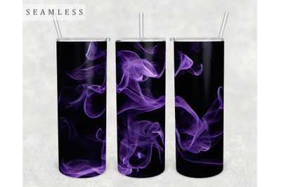 Purple Smoke Tumbler Wrap, 20 Oz Skinny Tumbler Sublimation Design