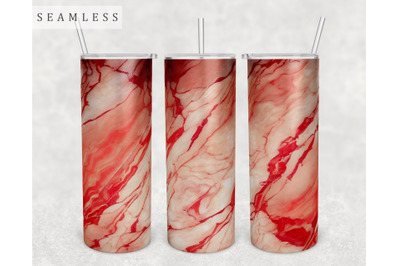 Red Marble Tumbler Wrap, 20 Oz Skinny Tumbler Sublimation Design, PNG