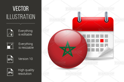 Icon of National Day in Morocco