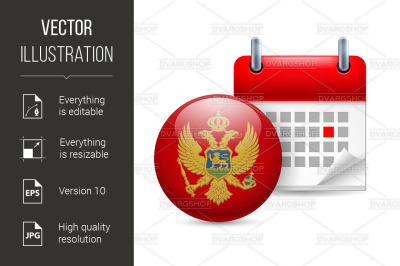 Icon of National Day in Montenegro