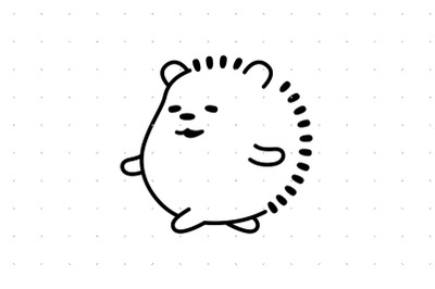 Cute Hedgehog SVG