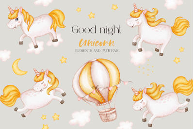 Unicorn Good Night Set